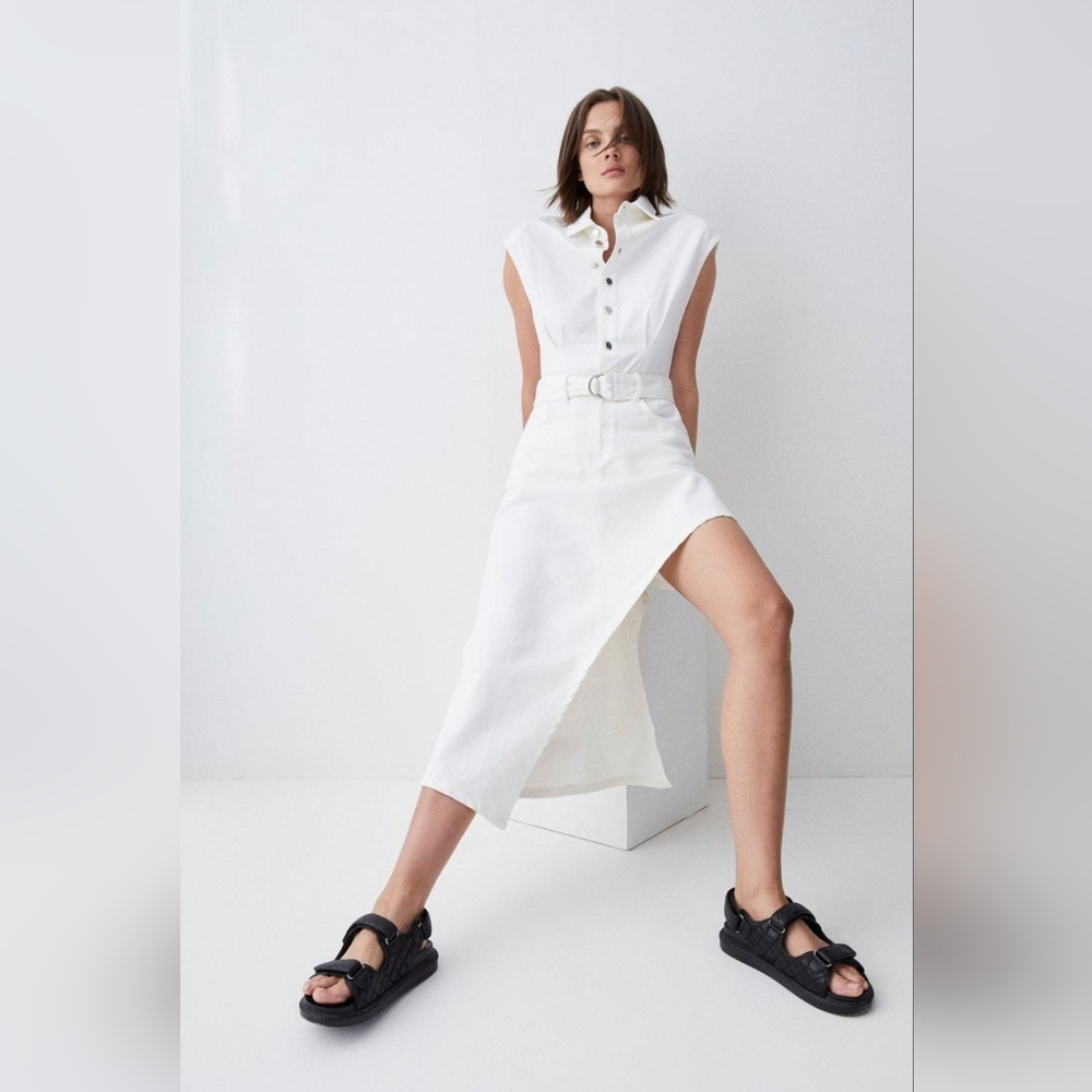 Karen Millen White Asymmetrical Dress